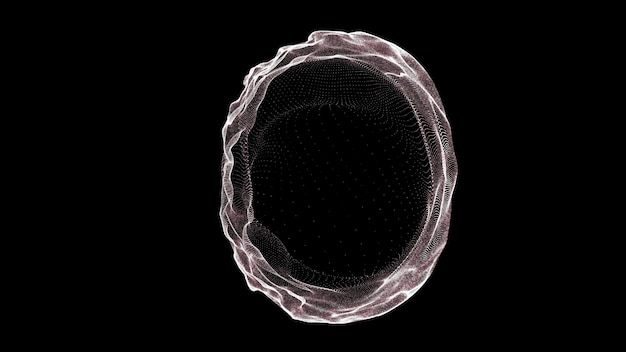 粒子の波動的な波ベクトル図と抽象的な背景