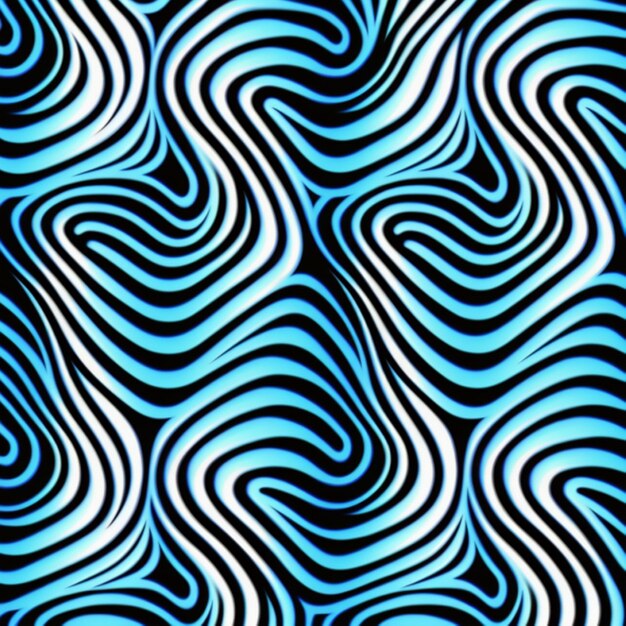 Photo wave pattern, blue and white