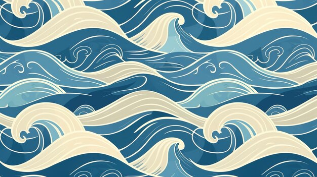 Photo wave pattern wallpaper