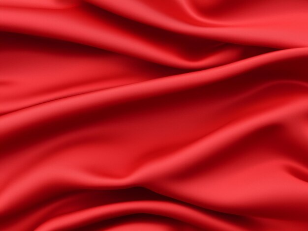 wave red silk fabric background