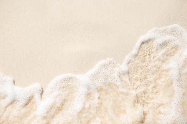 Wave on the sand beach background