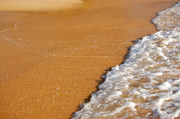 Wave on the sand