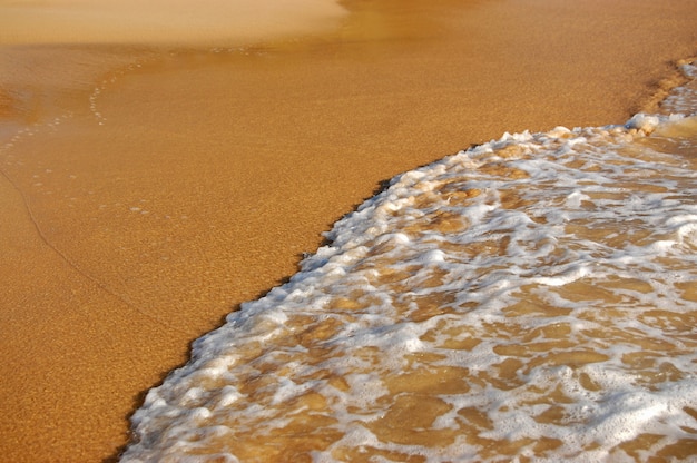 Wave on the sand