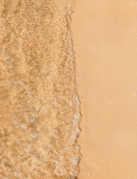 Волна на песчаном пляже