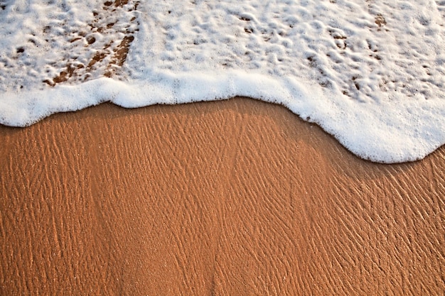 砂に打ち寄せる波