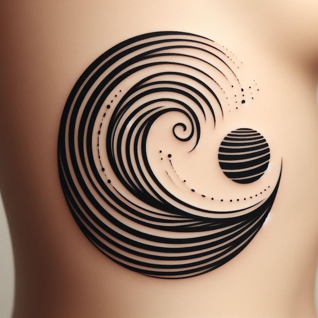 wave tattoo tattoo design