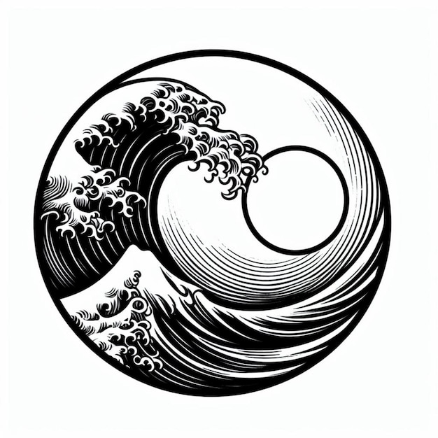 Photo wave tattoo tattoo design