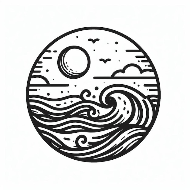 Photo wave tattoo tattoo design