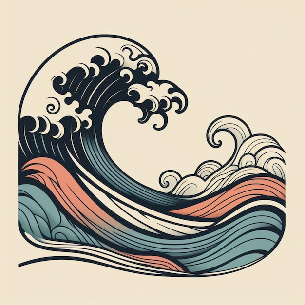 wave tattoo tattoo design