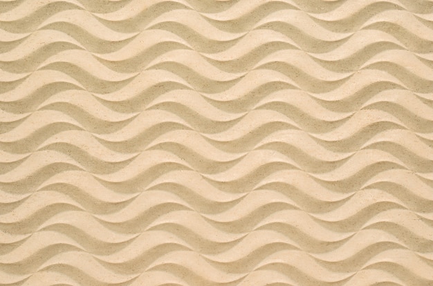 Wave texture in cement