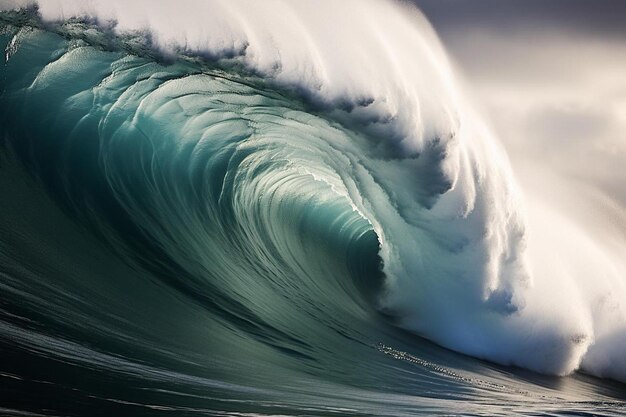 a wave that is about to crest