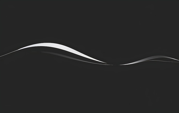 Photo a wave in the water is flowing in front of a black background