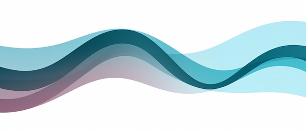 A wave with a blue and purple wave design.