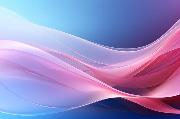 Waves abstract background with an intense pink and blue color