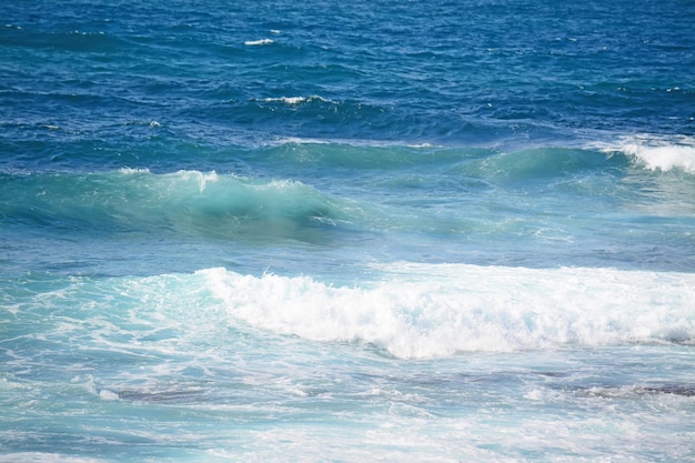 Waves in Argentiera blue sea Sardinia