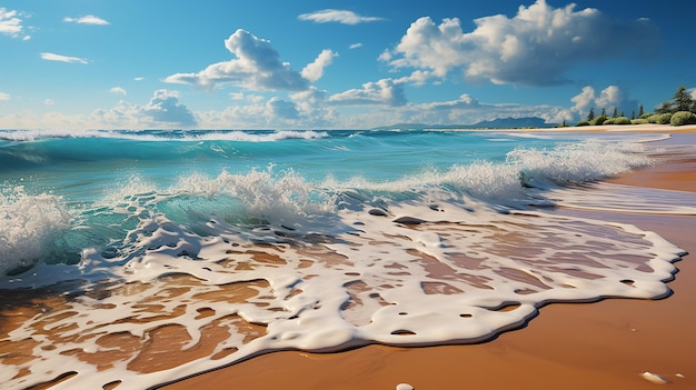 Waves on the beach