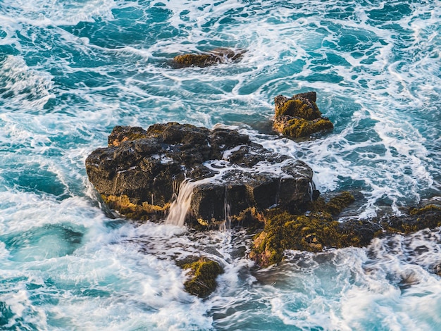 Waves breaking on the north coast of Tenerife