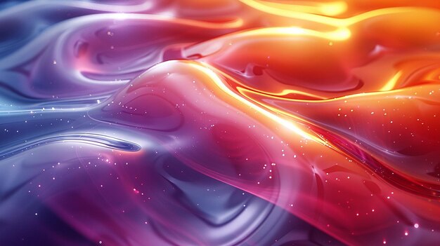 Photo waves of color washing over the scene abstract background