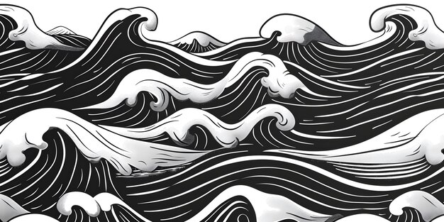 Photo waves pattern