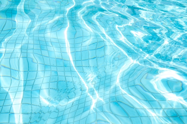 Photo waves in the pool for background.