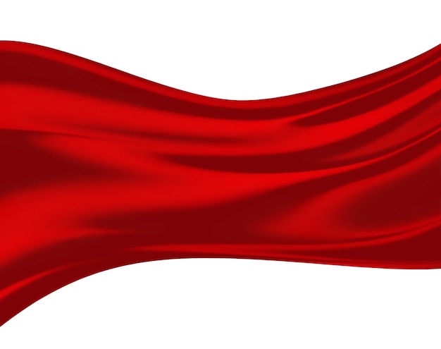 Foto onde di seta rossa come sfondo