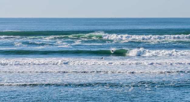 Photo waves suitable for surfing roll in at westport washington