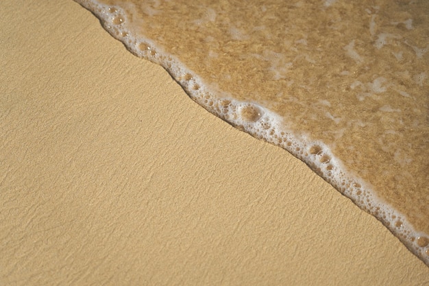 Waves with foam on the Atlantic coast in Cape Verde