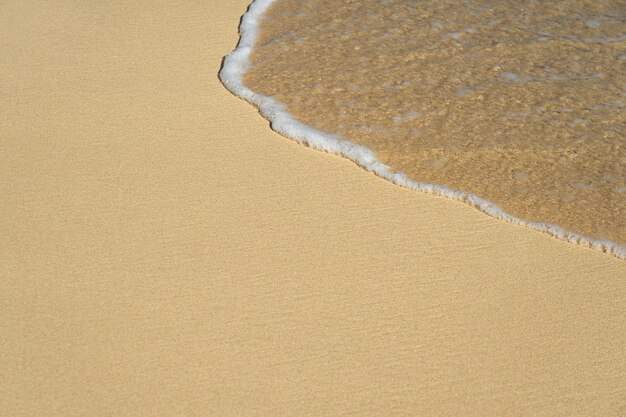 Waves with foam on the Atlantic coast in Cape Verde