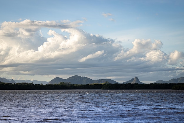 Waveshaped clouds in the late afternoon on Caieiras Island