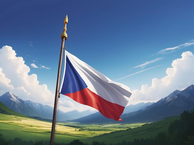 waving the countrys flag image