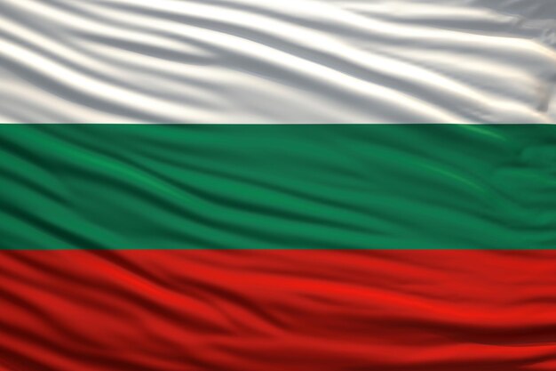 Waving flag of Bulgaria