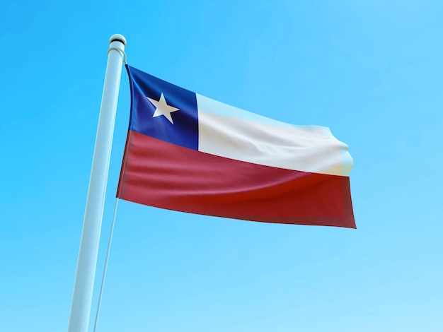 Waving Flag of chile