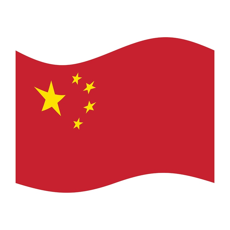 Photo 中国の国旗を振る 中国国旗