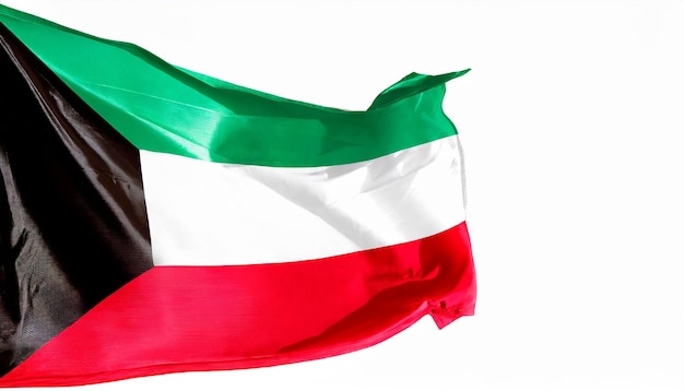 Photo waving flag of kuwait