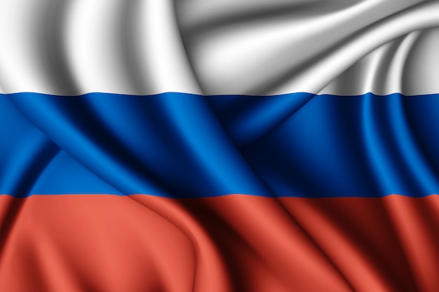 Waving flag of Russia