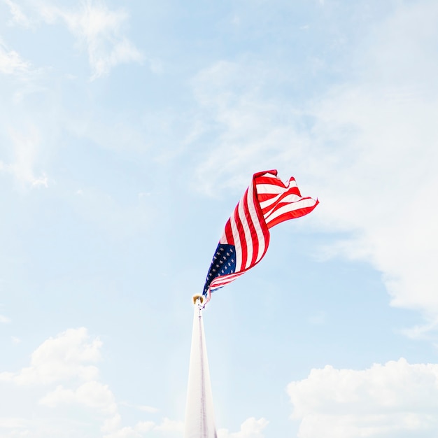 Photo waving flag of usa