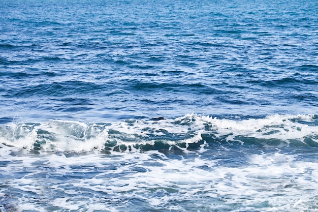 Waving water surface of the Adriatic sea.