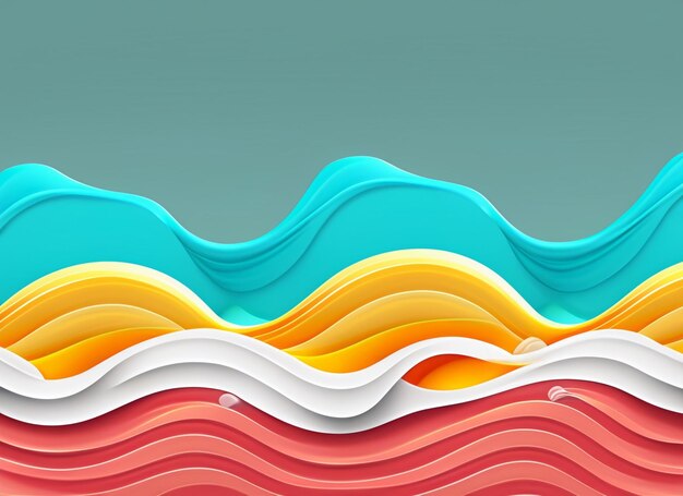 Photo wavy abstract background colorful