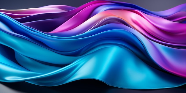 Фото Абстрактная волнистая фоновая текстура радужных красок