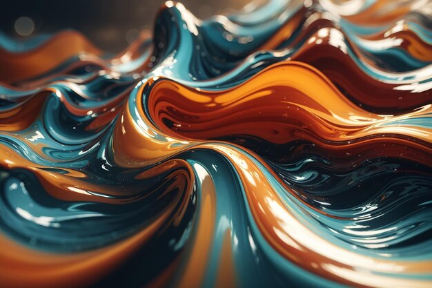 Wavy abstract shapes