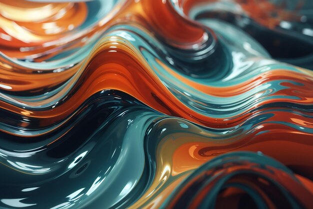 波状の抽象的な形