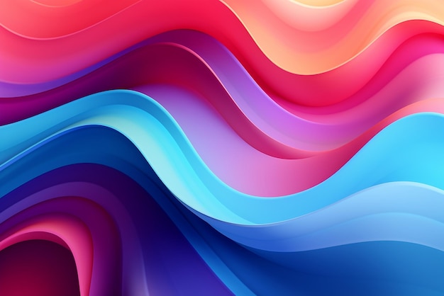 A wavy background with vibrant colors