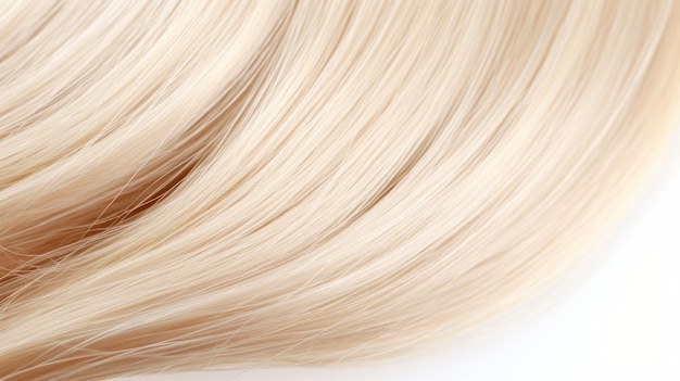 Wavy blonde hair isolated