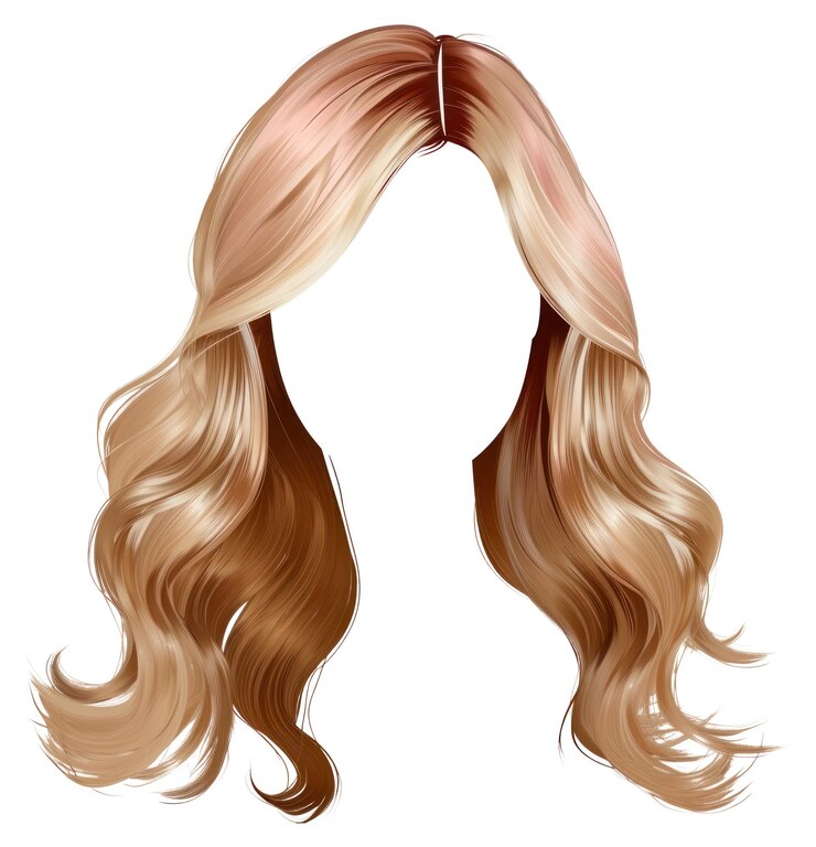 Photo wavy blonde hairstlye hairstyle adult white background