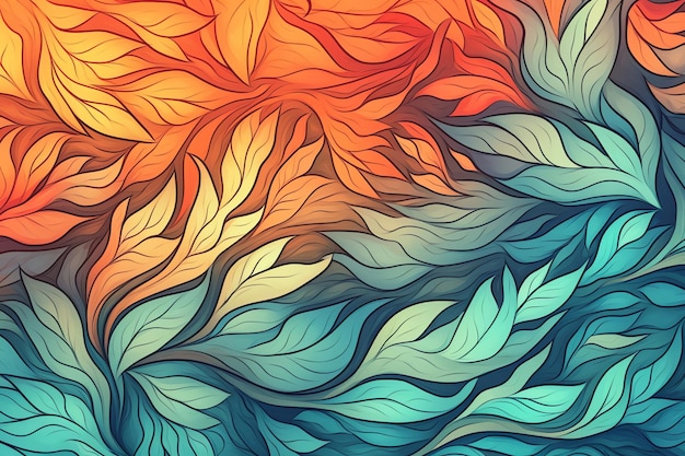 Wavy colorful background