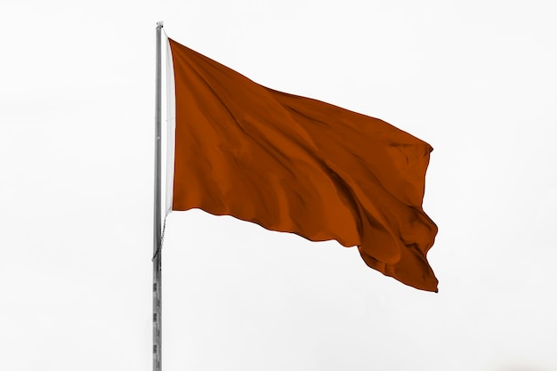 Wavy empty brown flag