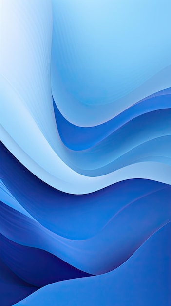 Wavy modern abstract blue background consisting of layers
