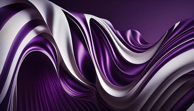 A wavy pattern in purple and white