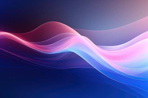 Wavy pink and blue abstract background