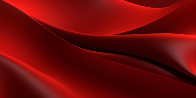 Photo a wavy red silk background